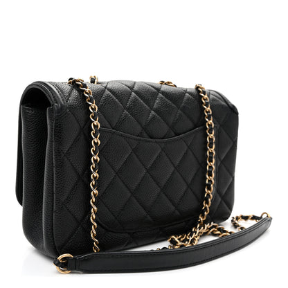 Chanel Caviar Quilted Small CC Filigree Flap Black 3 of 11