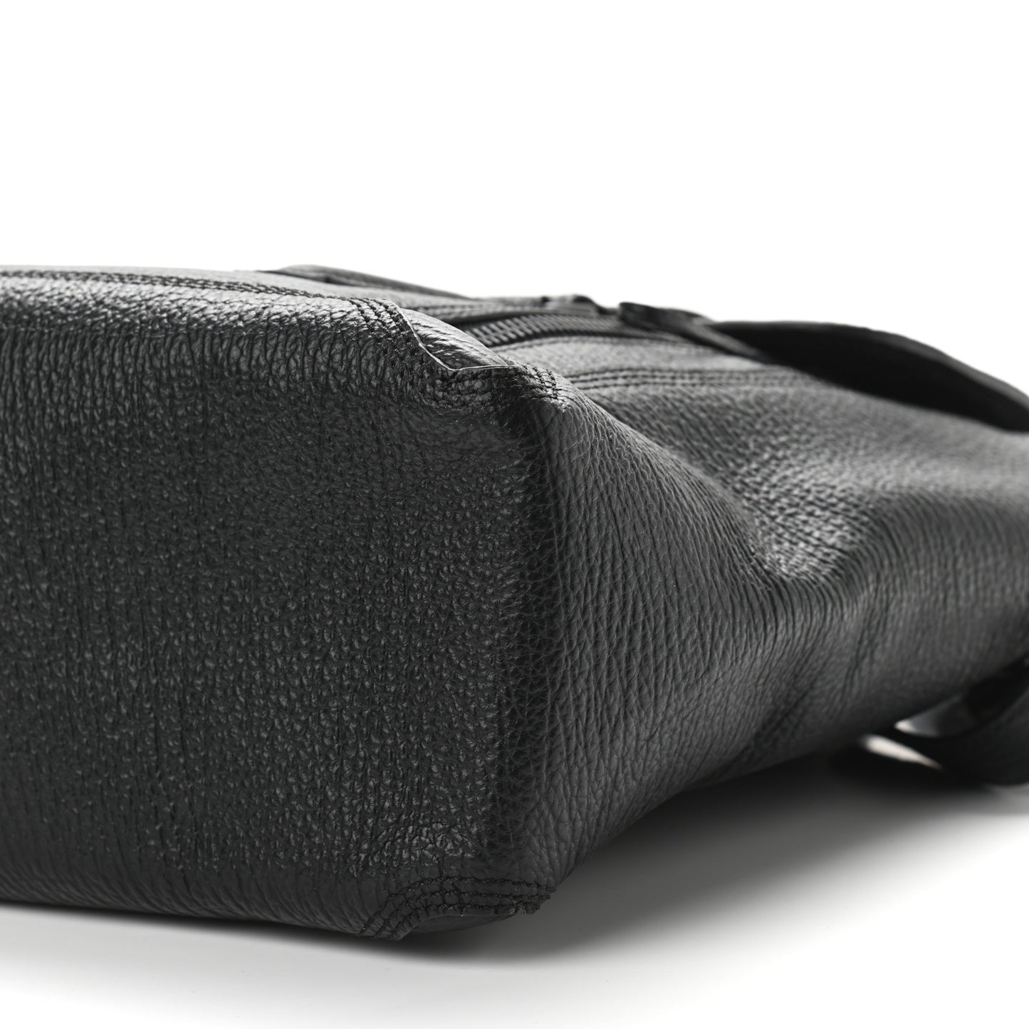 Textured Calfskin Large Pashli Satchel Black