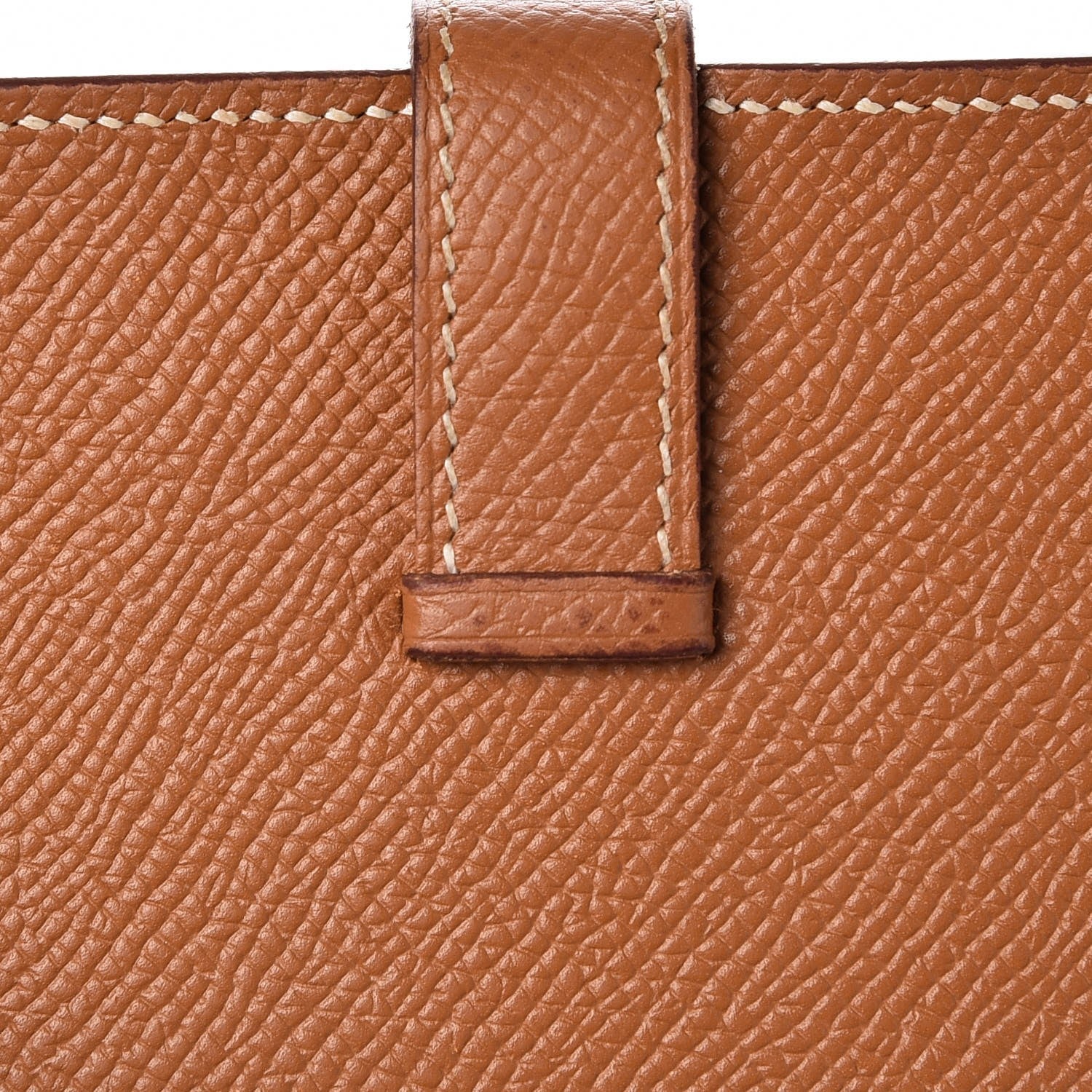 Hermes Epsom Bearn Gusset Wallet Gold 8 of 10