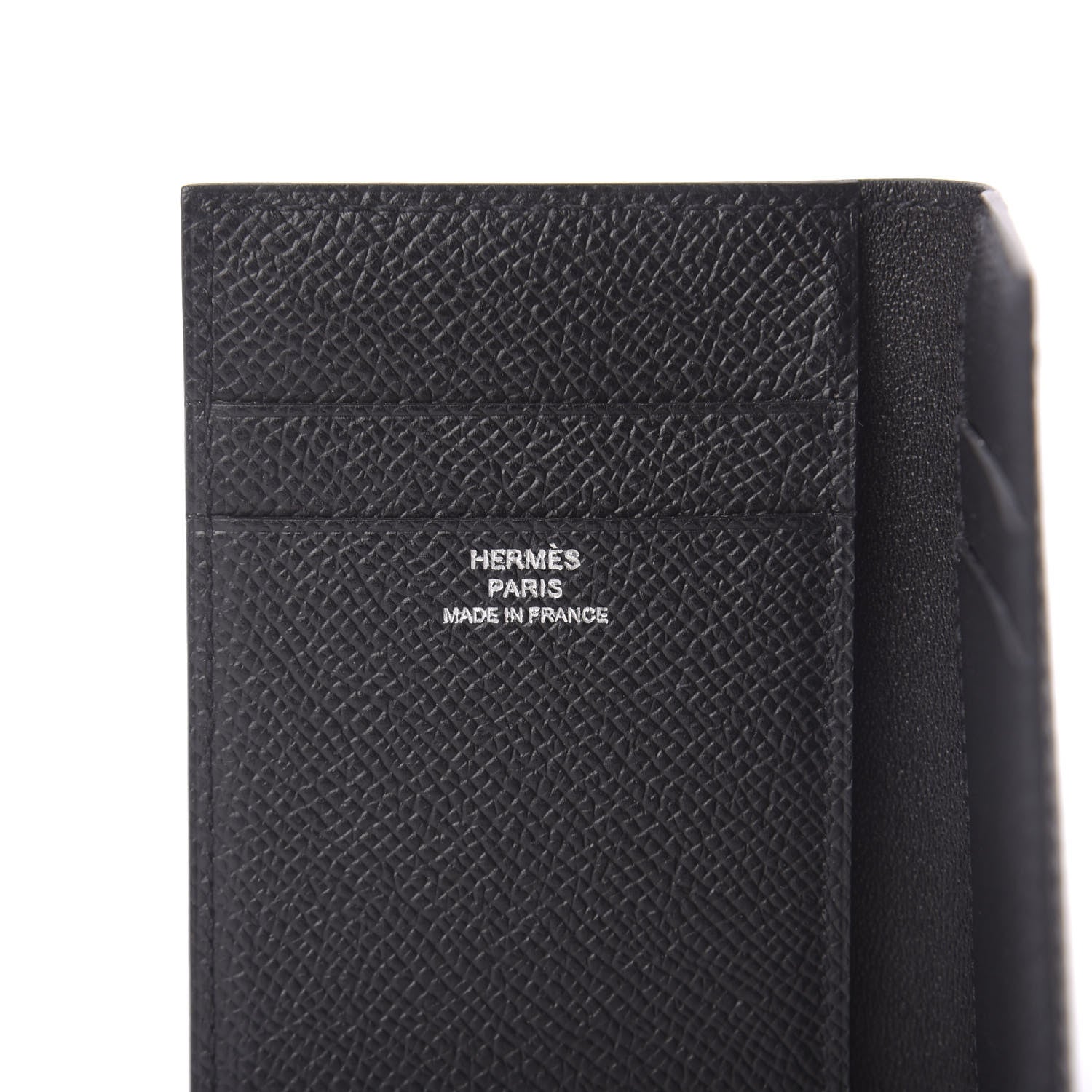 Hermes Epsom MC2 Euclide Card Holder Case Black 6 of 7