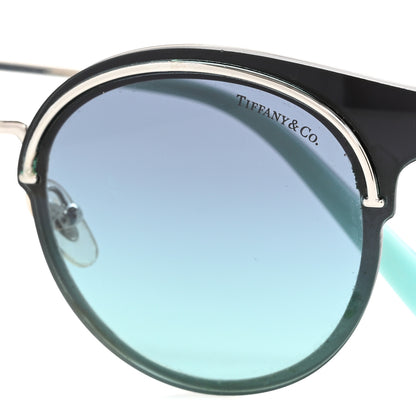 Tiffany Round TF3061 Sunglasses Black Blue 13 of 18