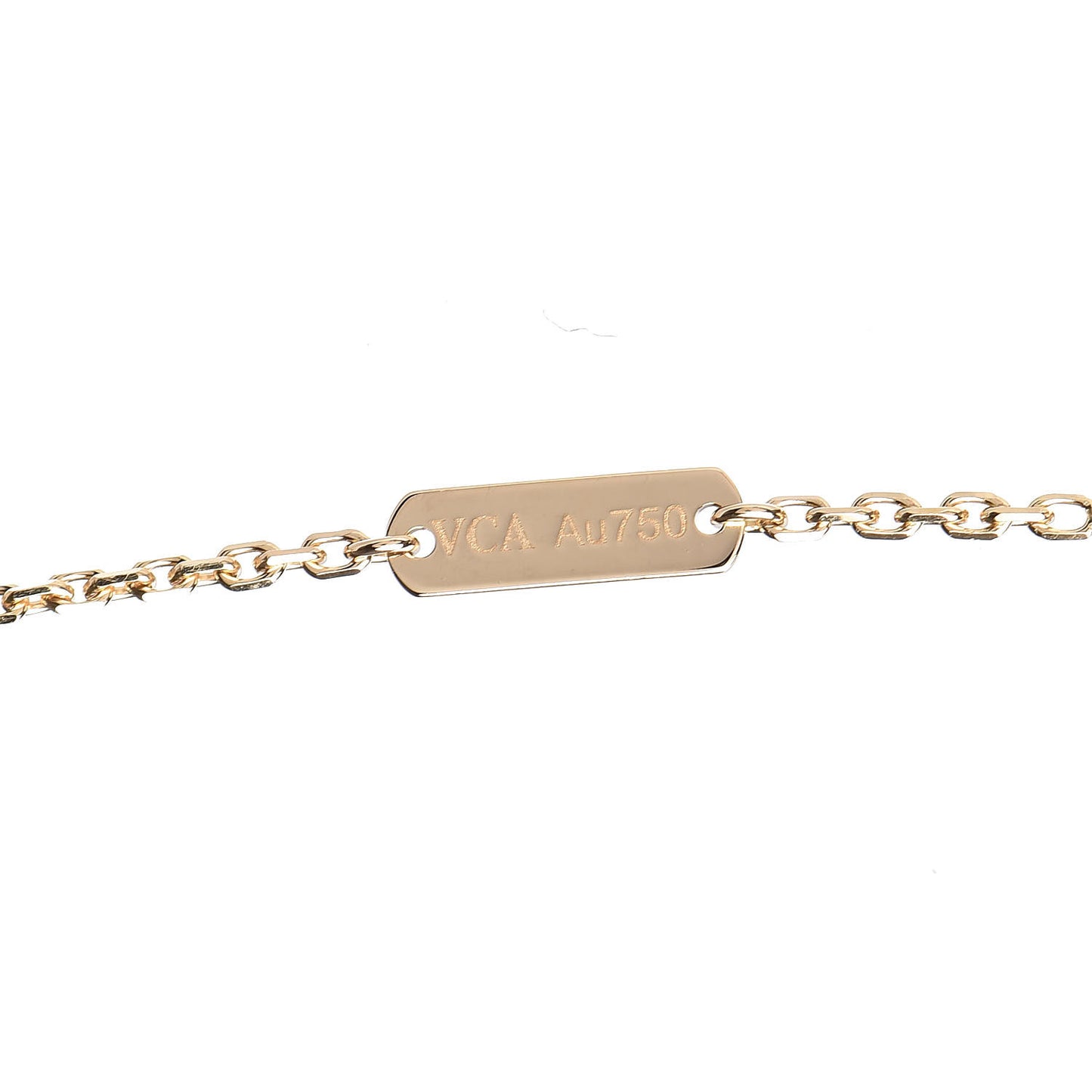 18K Yellow Gold Vintage Alhambra Pendant Necklace