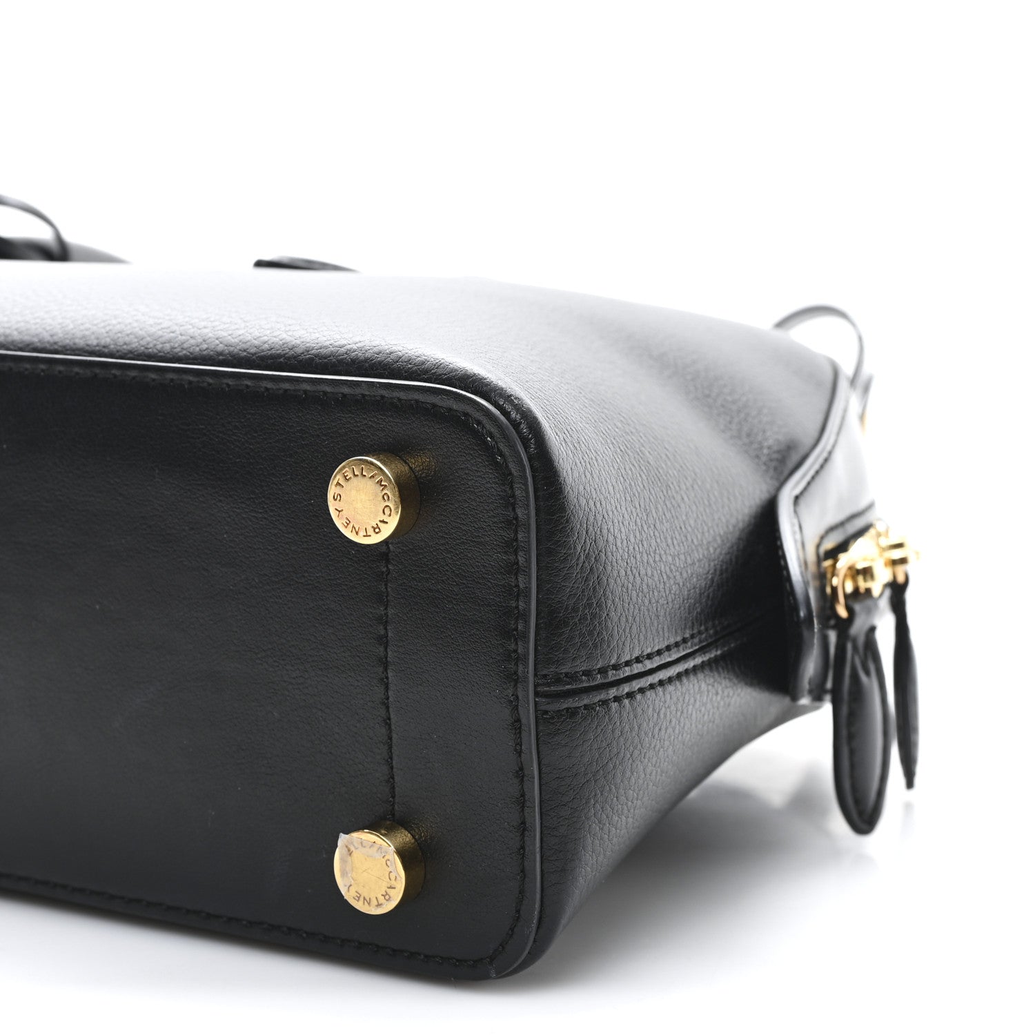 Stella McCartney Eco Grainy Alter Mat Ryder Shoulder Bag Black