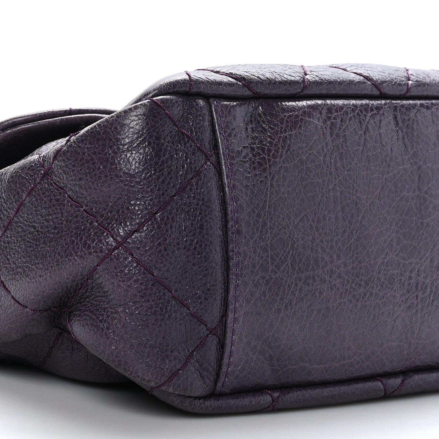 Chanel Glazed Calfskin Stitched On The Road Flap Purple 8 of 9