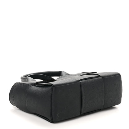 Bottega Veneta Grained Calfskin Maxi Intrecciato Mini Arco Tote Black 5 of 10