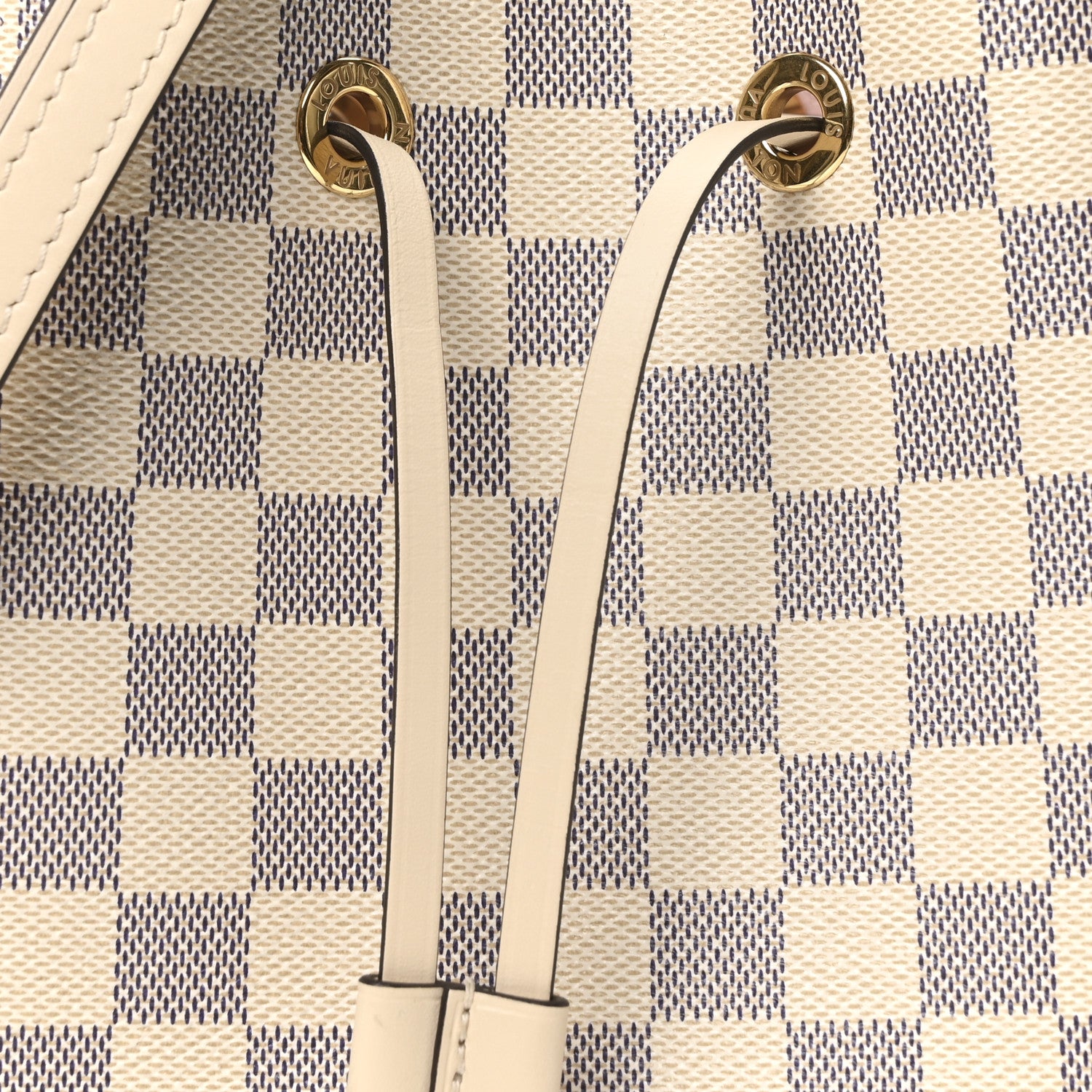 Louis Vuitton Damier Azur Braided Neonoe BB Pink 8 of 11