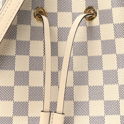 Louis Vuitton Damier Azur Braided Neonoe BB Pink 8 of 11