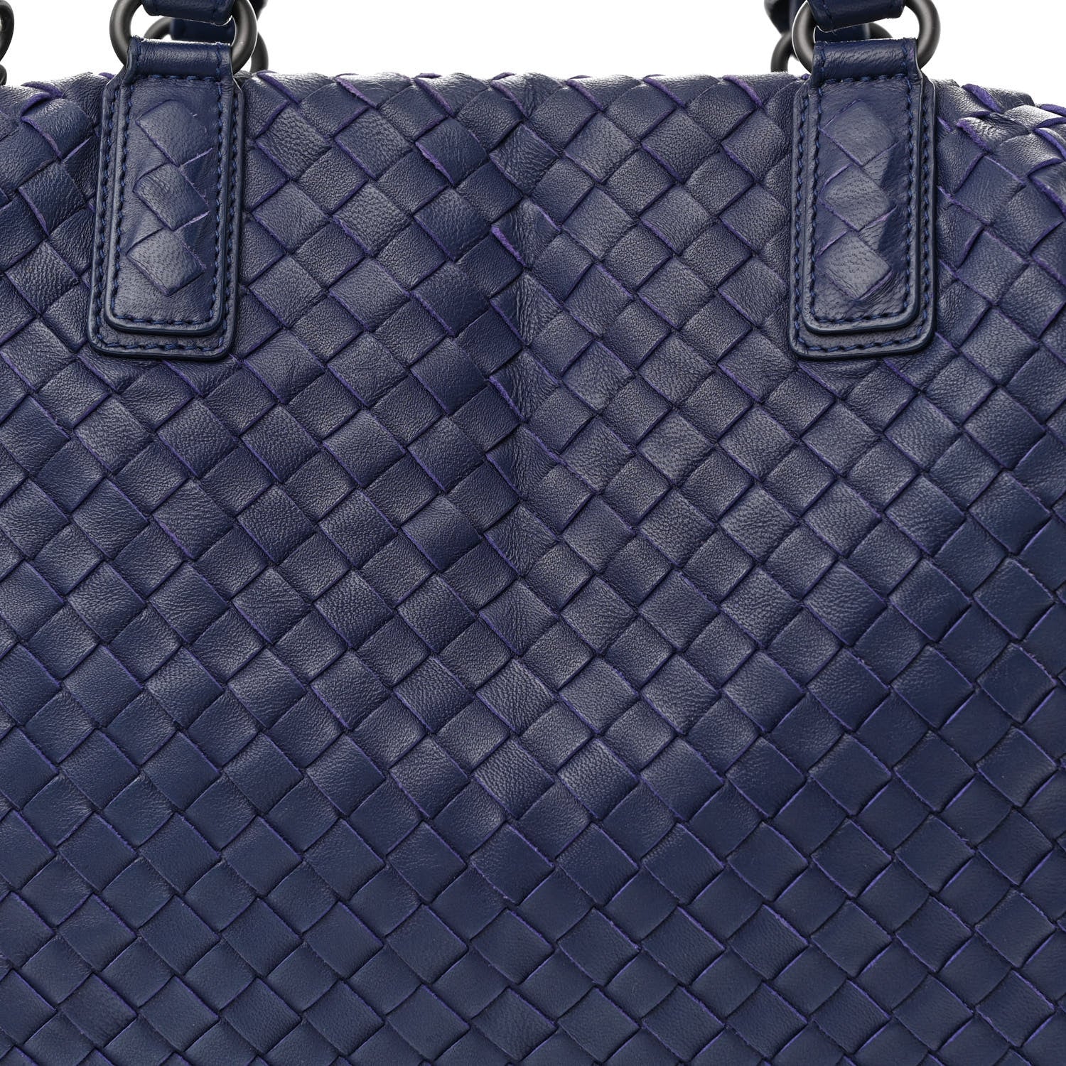 Bottega Veneta Nappa Intrecciato Medium Convertible Tote Baltic Blue 9 of 12