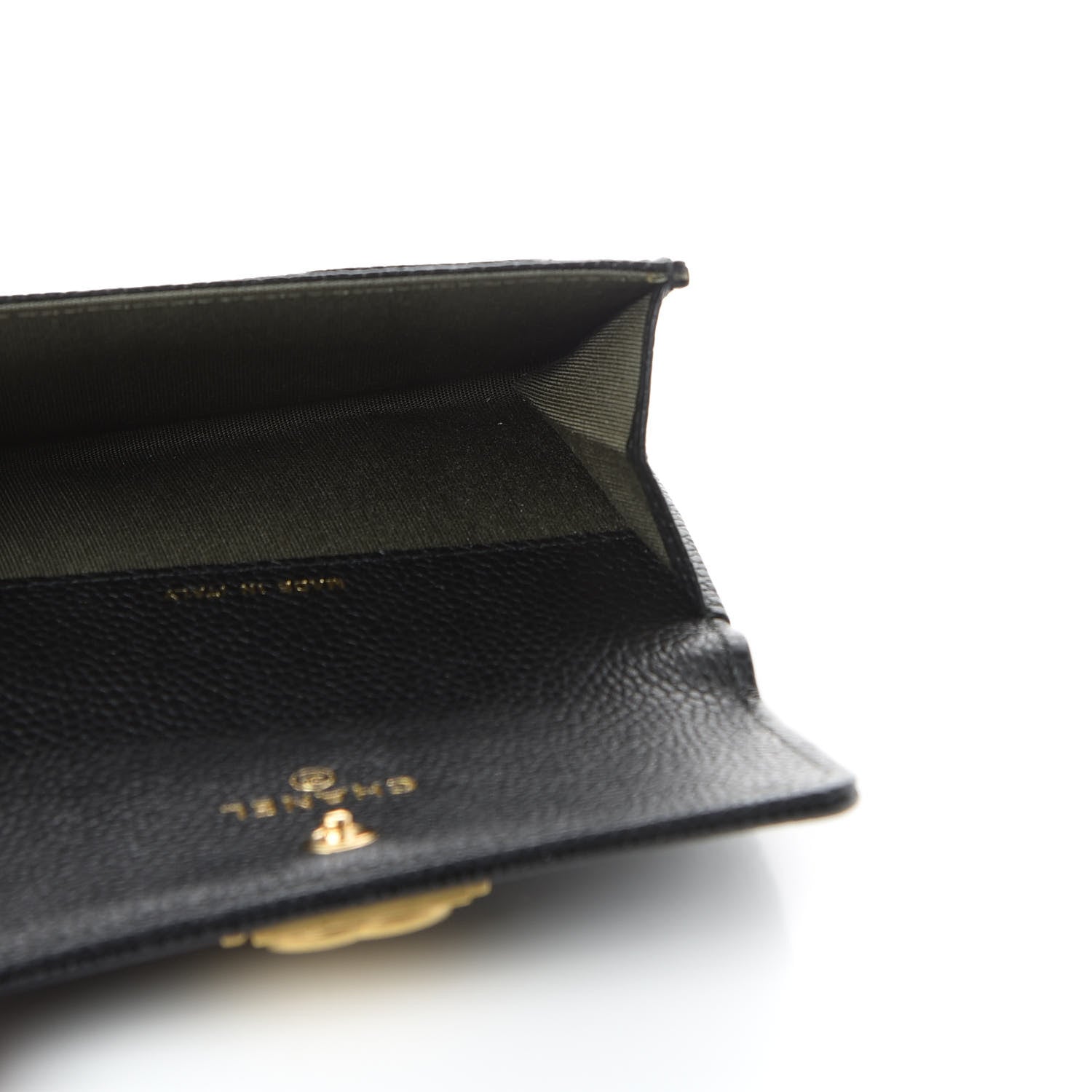 Chanel Caviar Quilted Boy Flap Card Holder Black 5 of 9