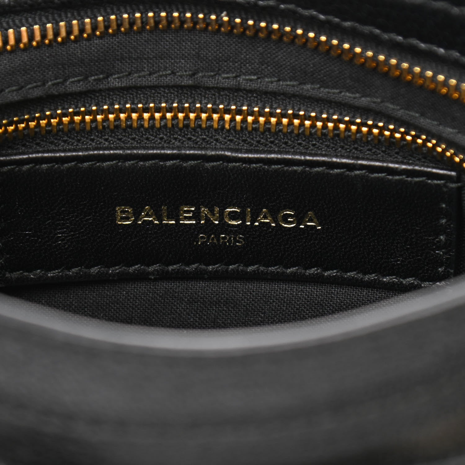 Balenciaga Chevre Gold Metallic Edge Hardware Mini City Black 6 of 11