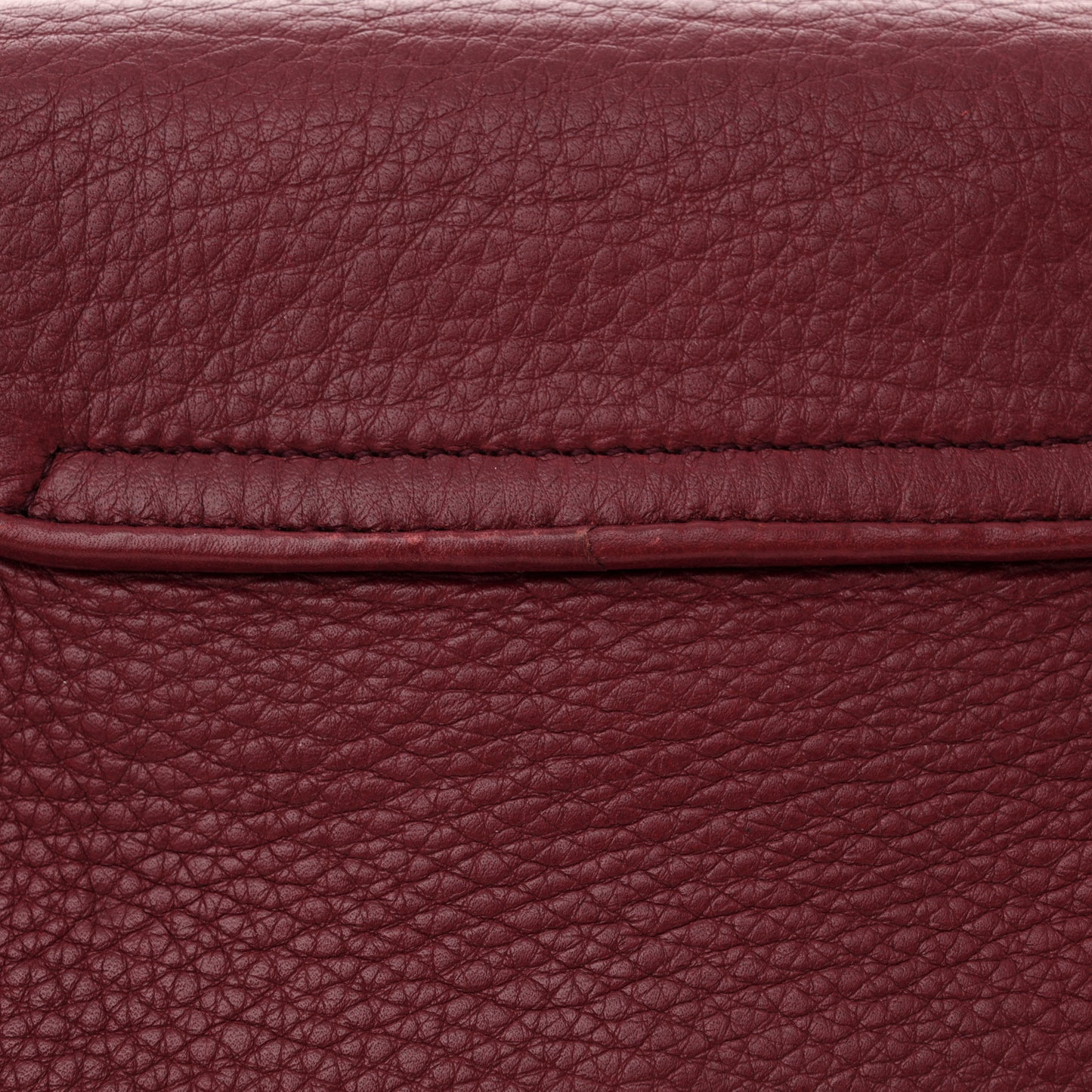 Pebbled Calfskin Small 1973 Chain Shoulder Bag Red