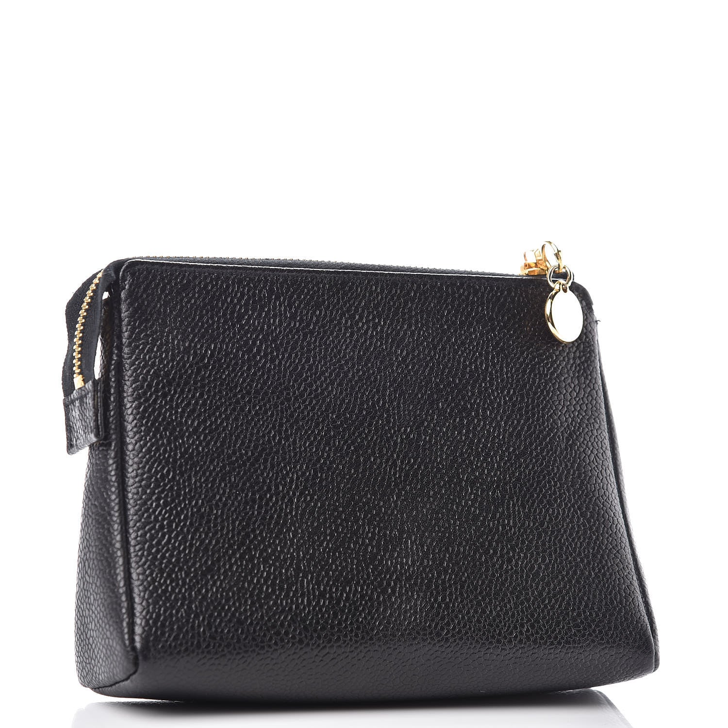 Chanel Caviar Timeless CC Cosmetic Pouch Black 3 of 10