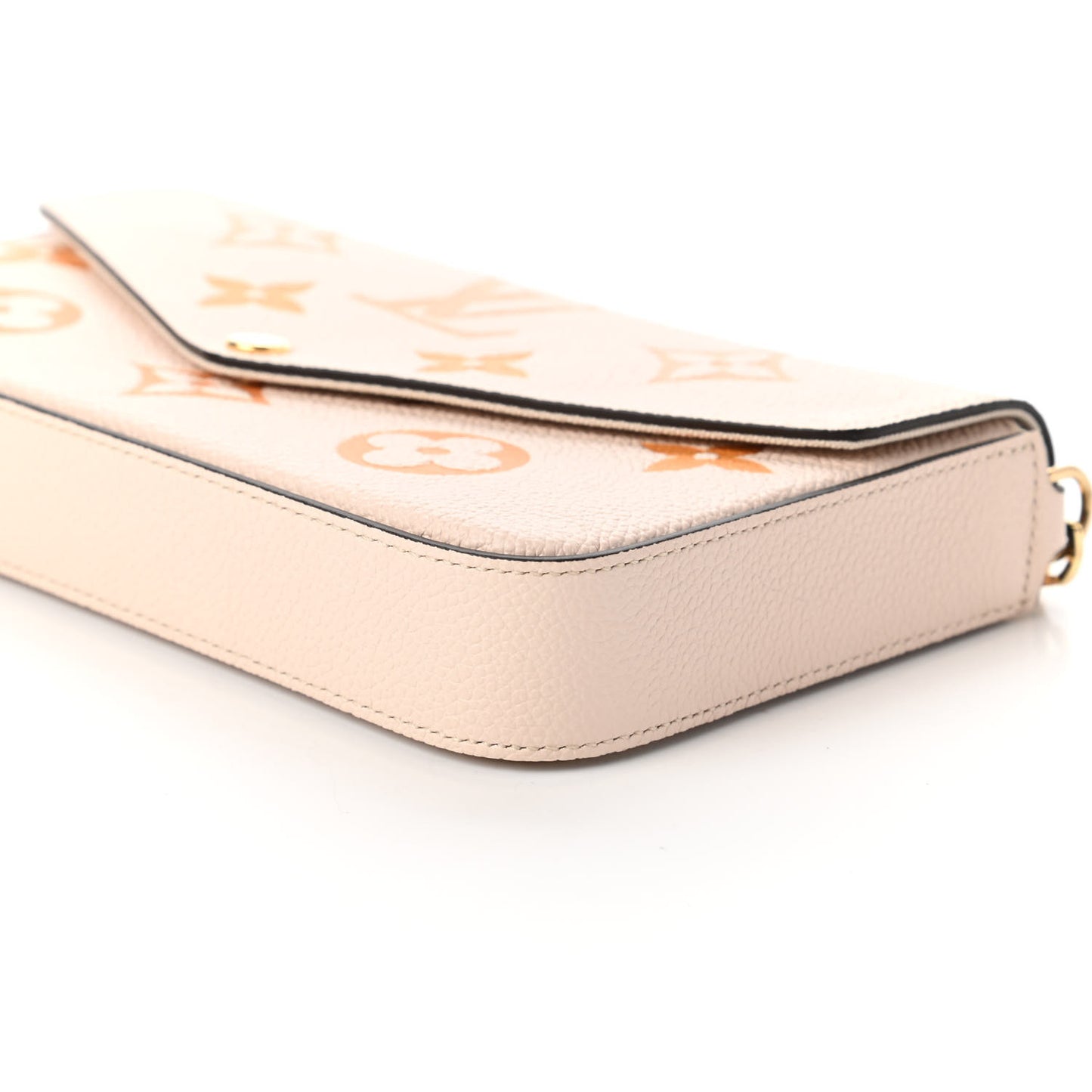 Empreinte Monogram Giant By The Pool Felicie Pochette Chain Wallet Cream Saffron