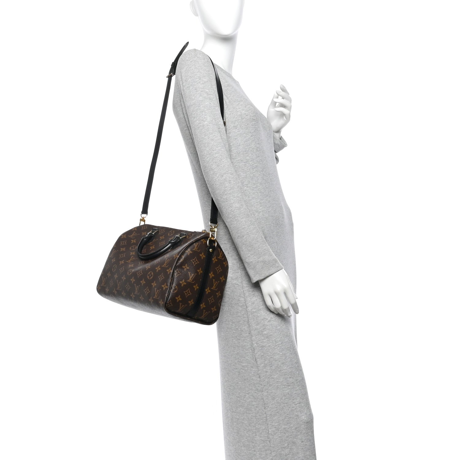 Louis Vuitton Monogram My World Tour Speedy Bandouliere 30 Black 2 of 12