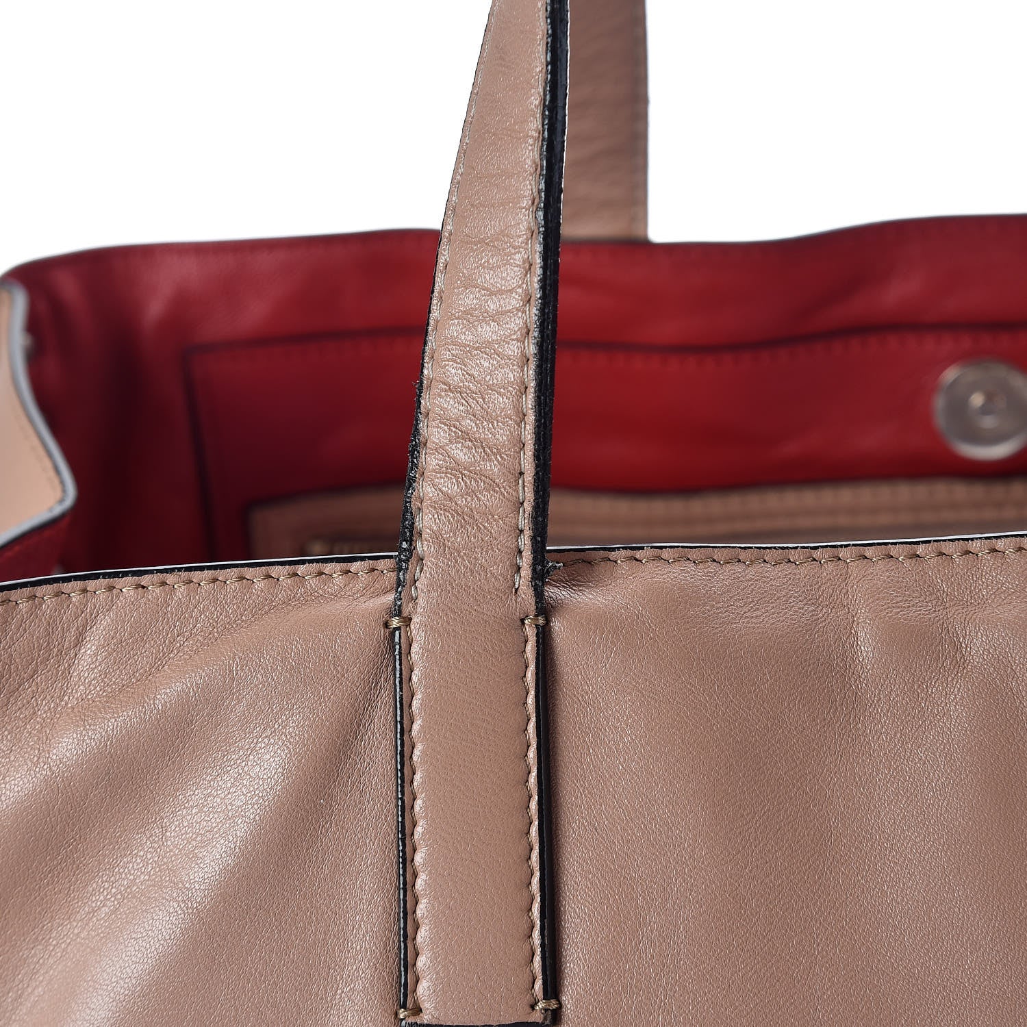 Valentino Garavani Nappa Medium Rockstud Soft Tote Soft Noisette 15 of 18