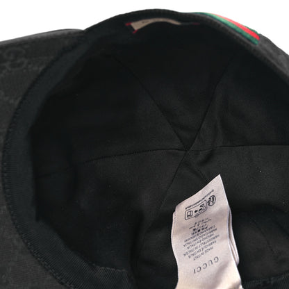 Gucci Monogram Web Baseball Hat L Black 7 of 9
