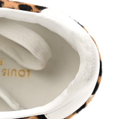 Louis Vuitton Calfskin Pony Hair Leopard Monogram Frontrow Sneakers 38 12 of 13