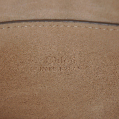 Chloe Suede Calfskin Small Faye Shoulder Bag Motty Grey 6 of 7
