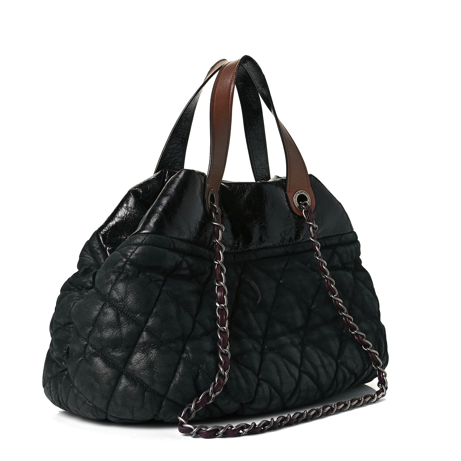 Chanel Iridescent Calfskin In the Mix Tote Black 2 of 6