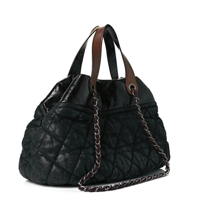 Chanel Iridescent Calfskin In the Mix Tote Black 2 of 6