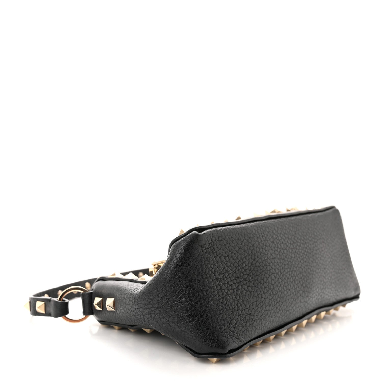 Valentino Garavani Grained Calfskin Small Rockstud All Over Crossbody Bag Black 4 of 10