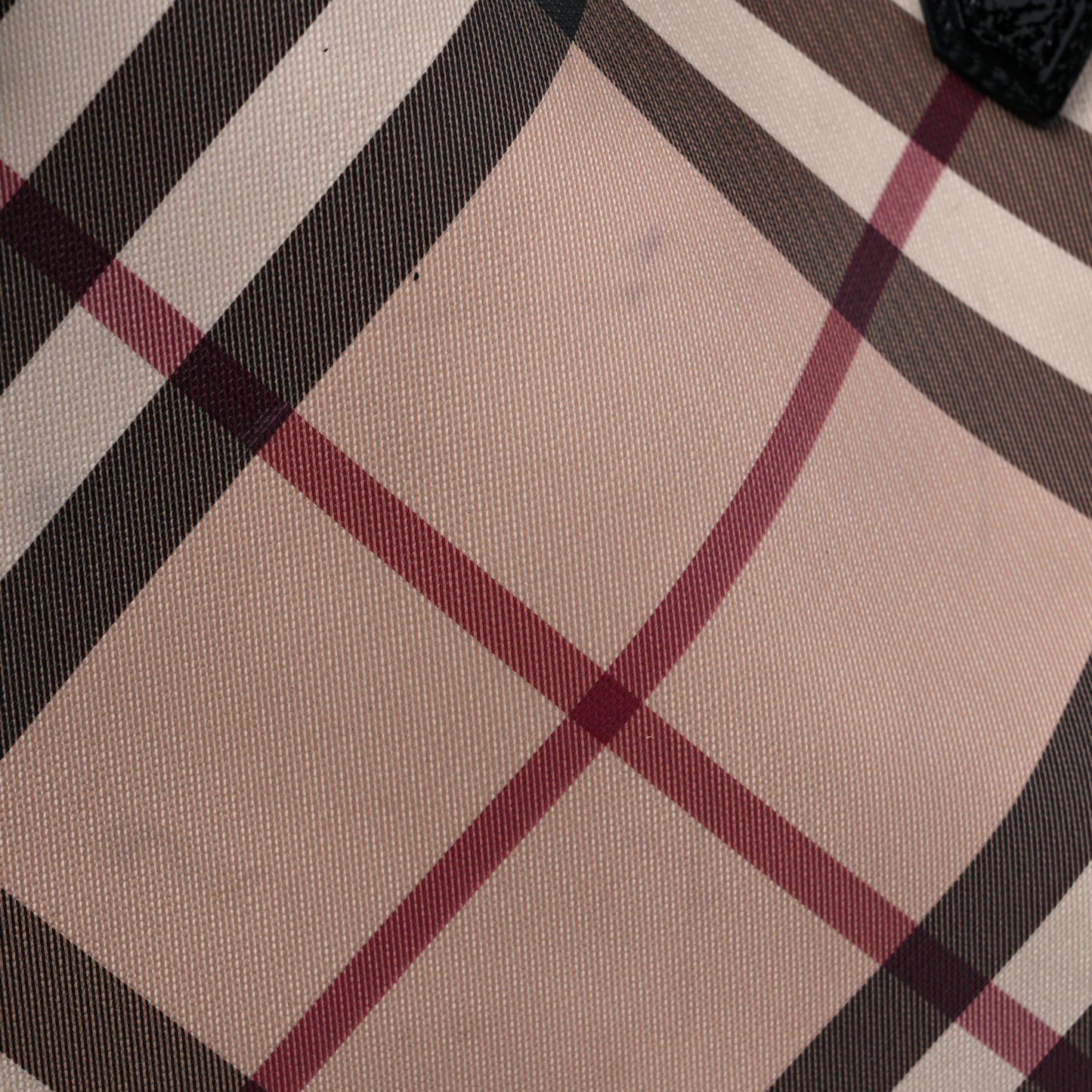 Supernova Check Large Nickie Tote Black
