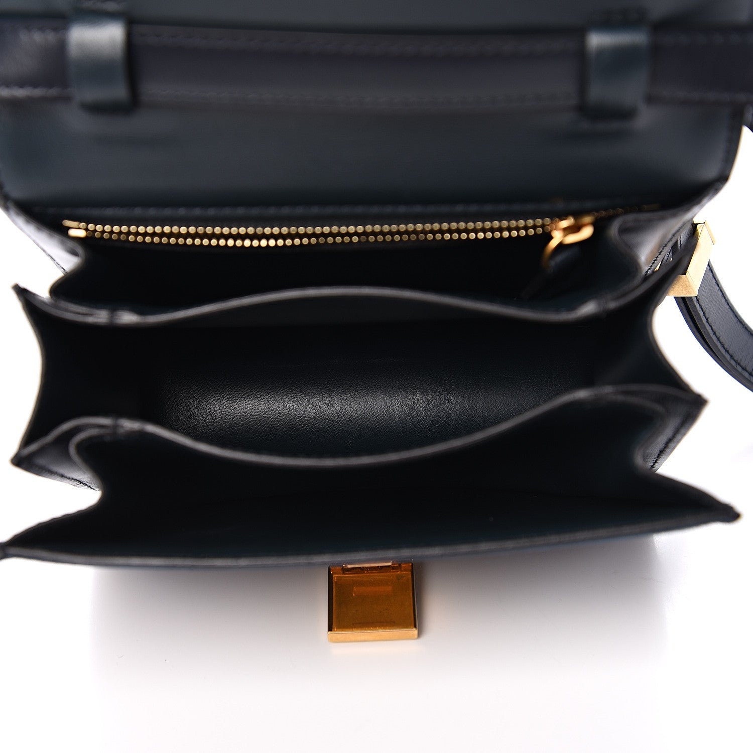 Celine Suede Small Classic Box Flap Bag Petrol 4 of 9