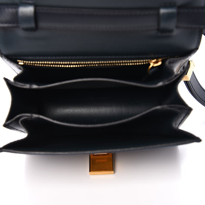 Celine Suede Small Classic Box Flap Bag Petrol 4 of 9