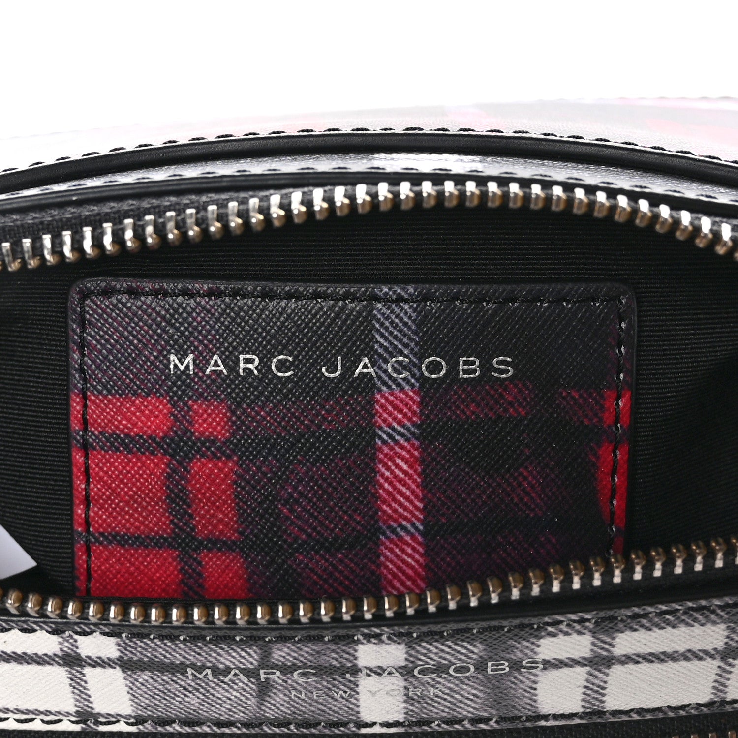 Marc Jacobs Saffiano Small Snapshot Tartan Camera Bag Blue Multi 7 of 10