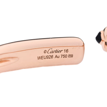 Cartier 18K Pink Gold Tsavorite Black Onyx Panthere De Cartier Bracelet 16 4 of 6