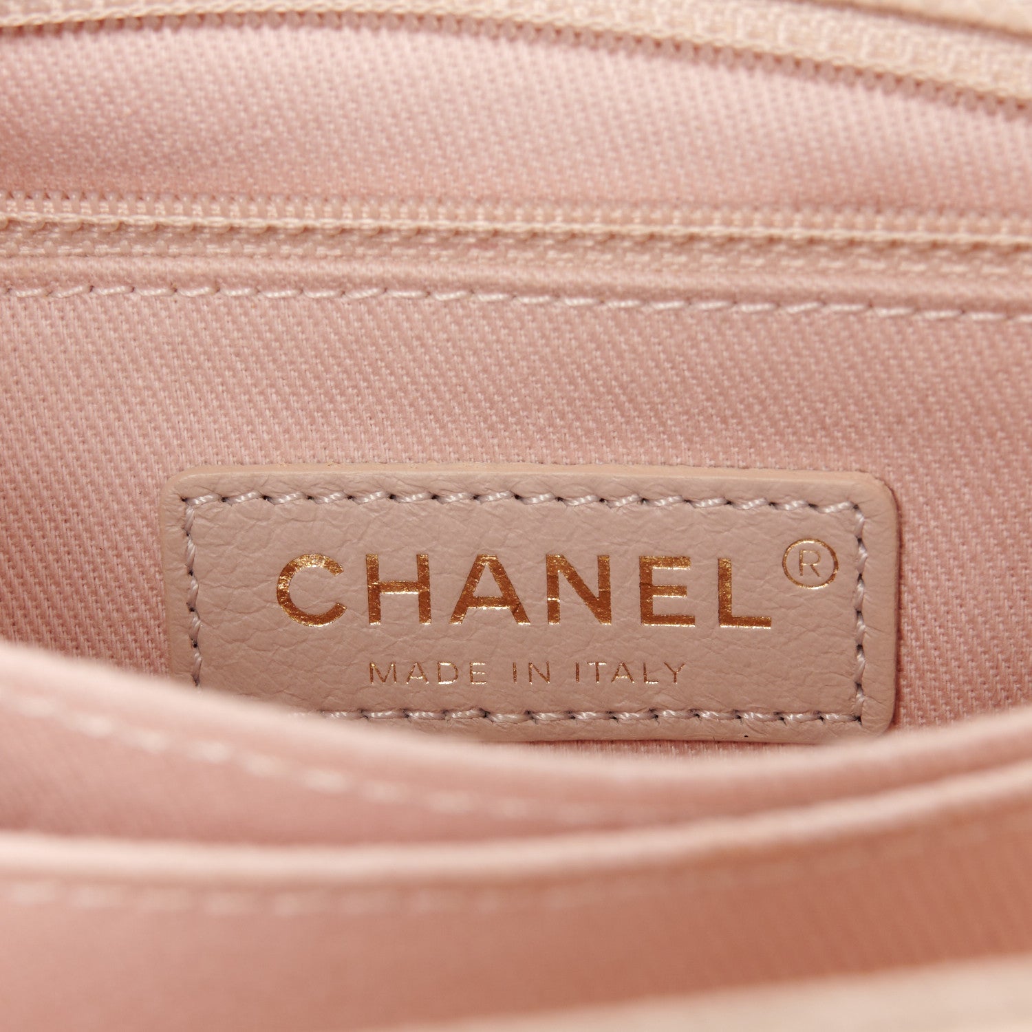 Chanel Caviar Lizard Embossed Chevron Quilted Mini Coco Handle Flap Light Pink 7 of 12