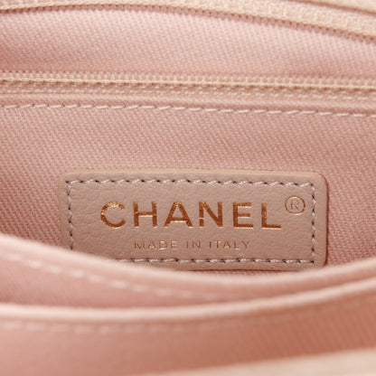 Chanel Caviar Lizard Embossed Chevron Quilted Mini Coco Handle Flap Light Pink 7 of 12
