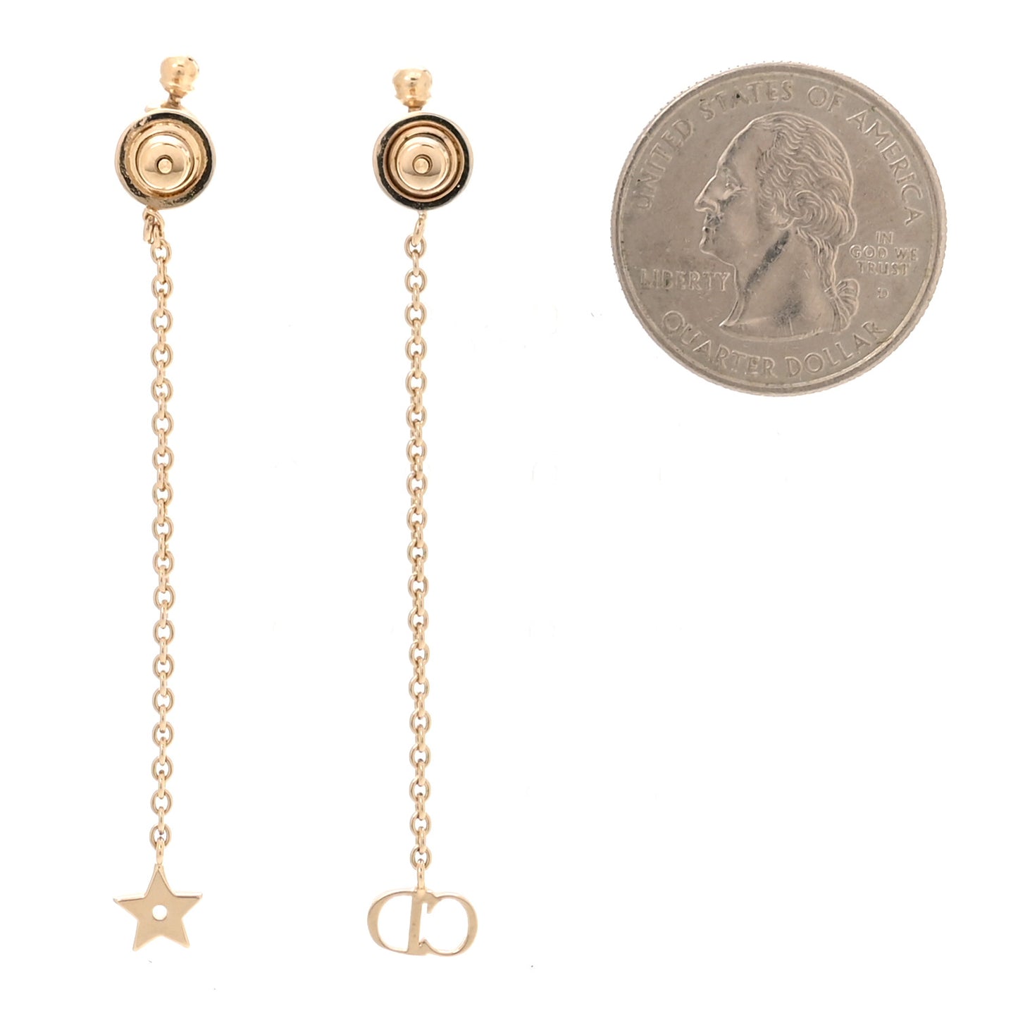 Pearl La Petite Tribale Dangle Chain Earrings Gold