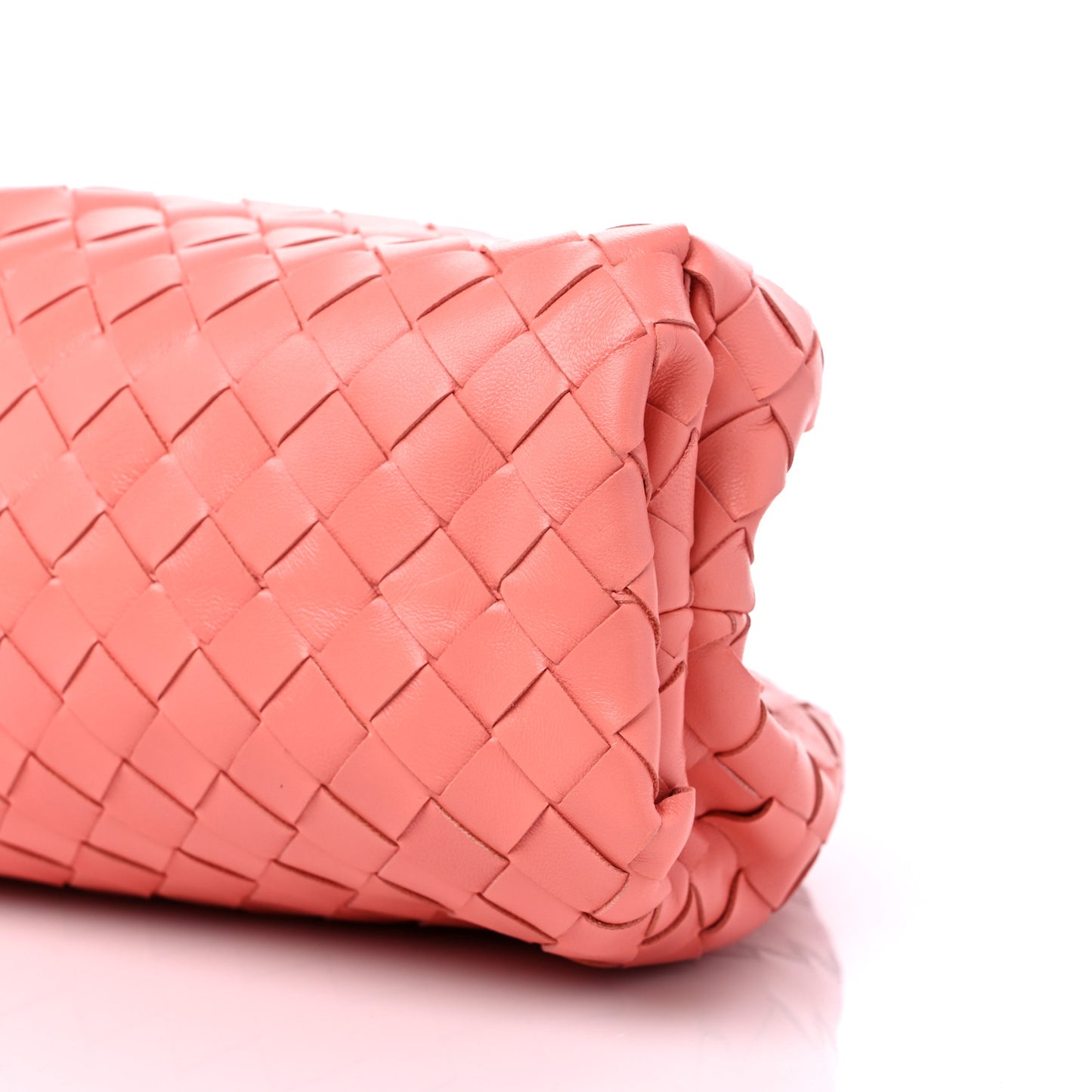 Nappa Maxi Intrecciato The Pouch Oversized Clutch Peach