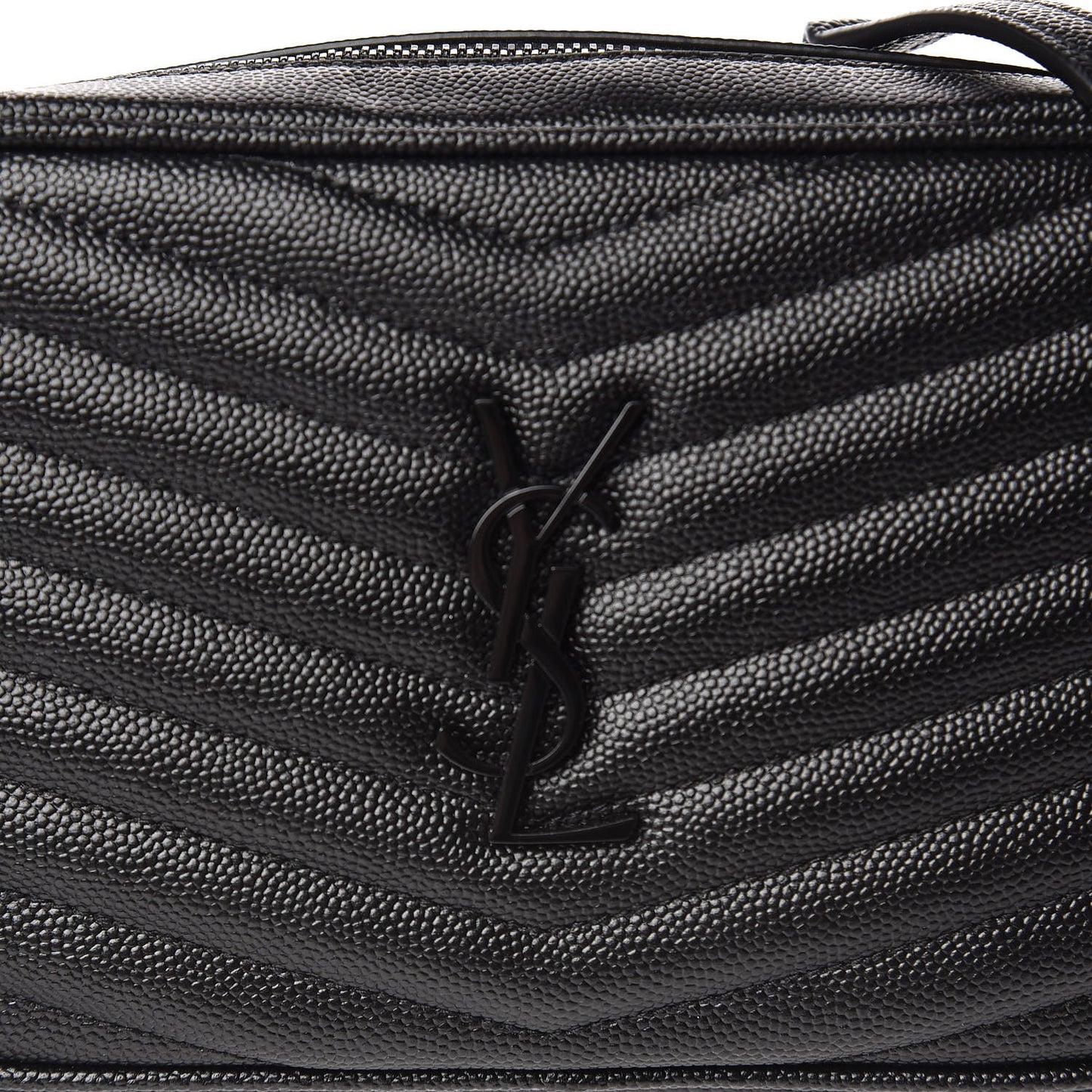 Grain De Poudre Matelasse Monogram Mini Lou Camera Bag Black