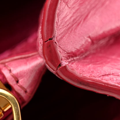 Prada Vitello Shine Shopping Satchel Peonia 13 of 23