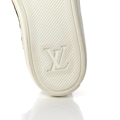 Louis Vuitton Pony Hair Leopard Calfskin Monogram Giant Stellar Sneaker Boots 38 White 6 of 9