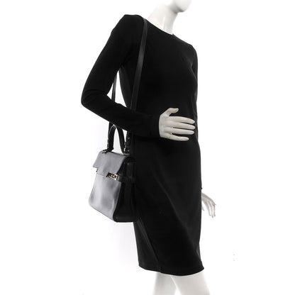 Delvaux Calfskin MM Tempete Satchel Black 2 of 9