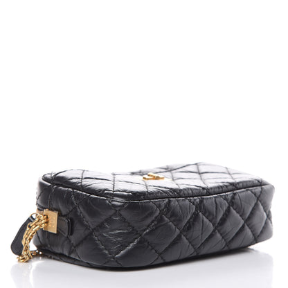 Chanel Aged Calfskin Quilted Mini Reissue Camera Case Black 4 of 10