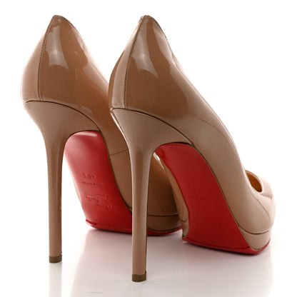 Christian Louboutin Patent Pigalle Plato 120 Pumps 40.5 Nude 4 of 7