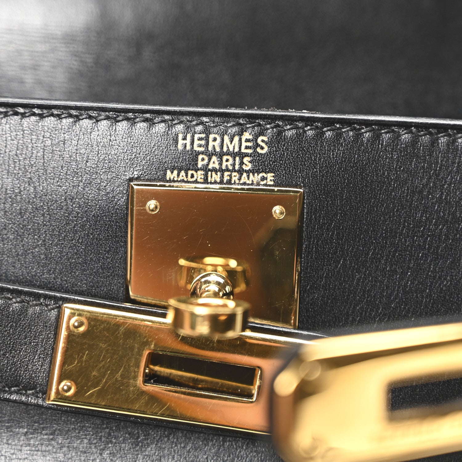 Hermes Box Kelly Retourne 28 Black 7 of 10