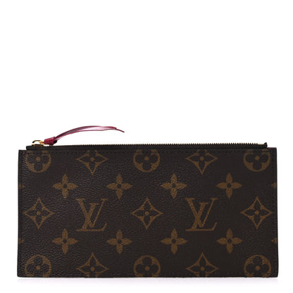 Louis Vuitton Monogram Felicie Chain Wallet Zippered Insert Fuchsia 1 of 6