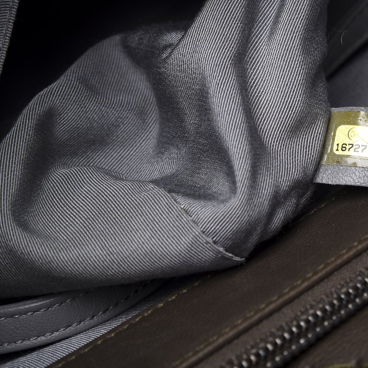 Calfskin Ultimate Stitch Shopping Tote Khaki