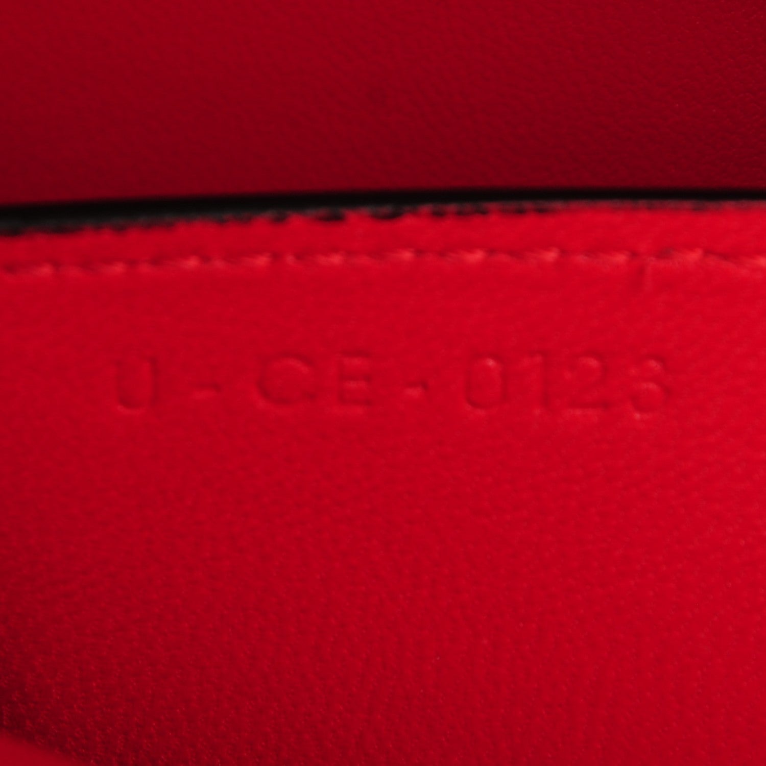 Celine Smooth Calfskin Python Case Bright Red 7 of 7