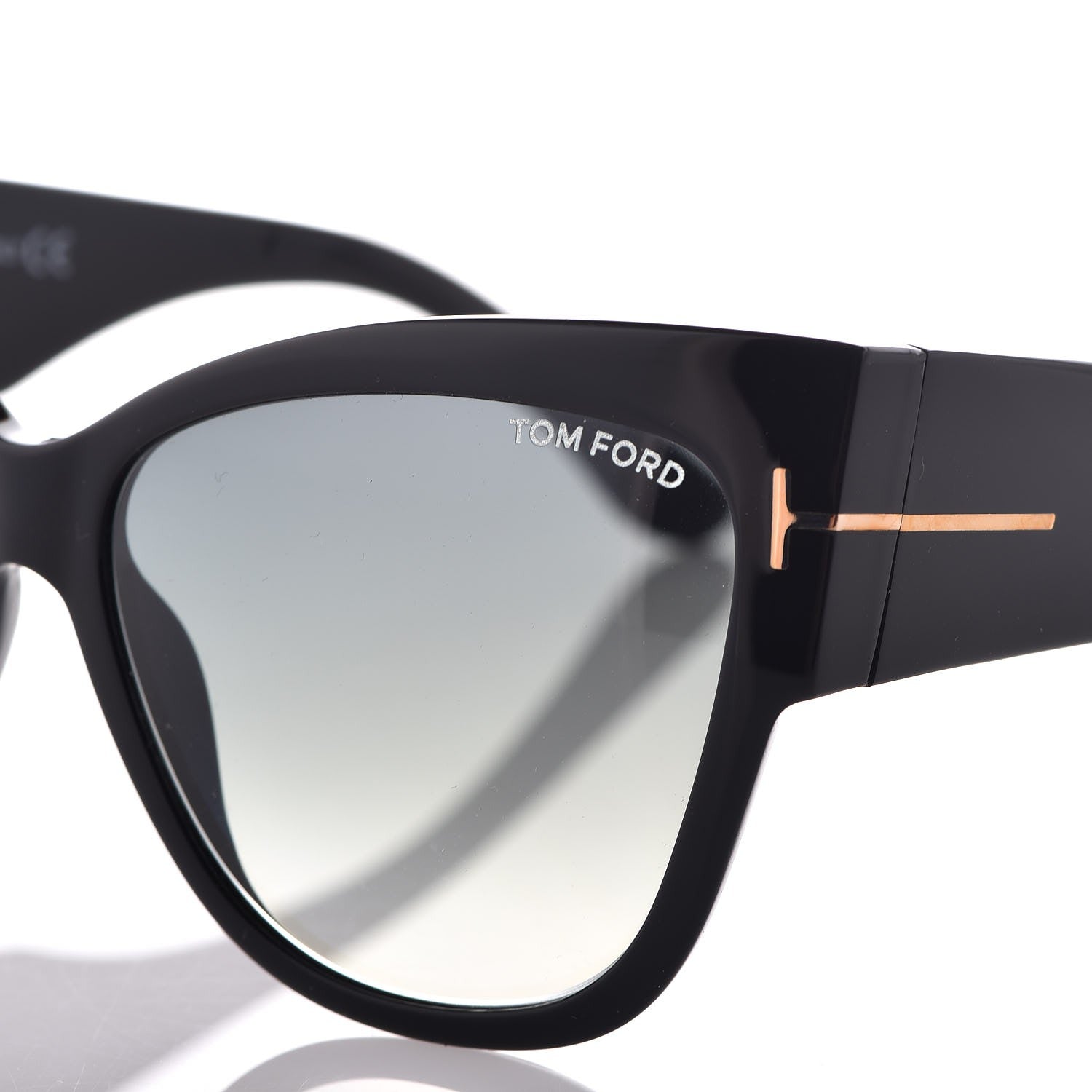 Tom Ford Acetate Anoushka Cat Eye Sunglasses TF371 Black 7 of 8