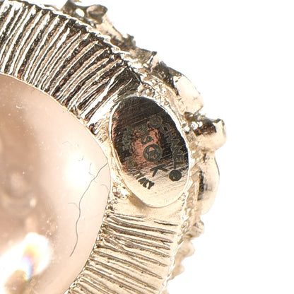Chanel Gripoix CC Ring 7 Gold 4 of 5