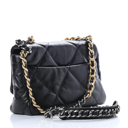 Chanel Goatskin Quilted Medium Chanel 19 Flap Black 3 of 11