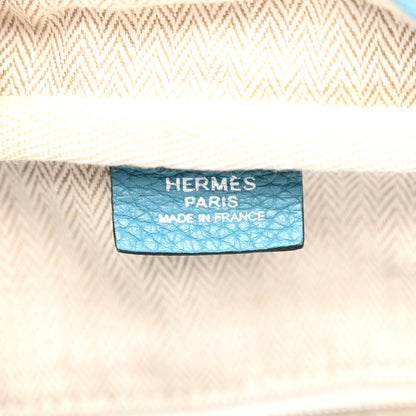 Hermes Taurillon Clemence Victoria II 35 Blue Jean 6 of 11