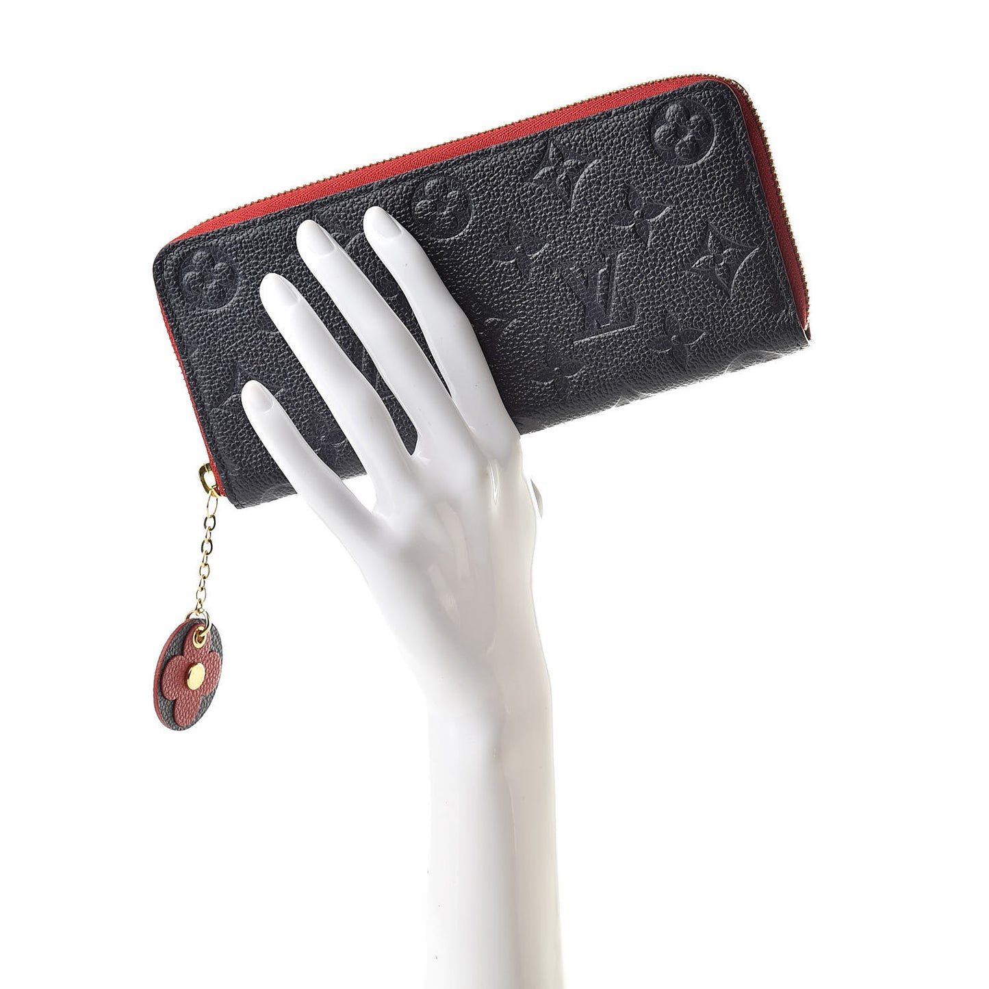 Empreinte Blooming Flowers Clemence Wallet Marine Rouge