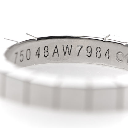 Cartier 18K White Gold Lanieres Ring 48 4.5 4 of 5